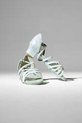 Scarpe da Ballo Latino Americano Bianche - Modello Regolamentare per Competizione