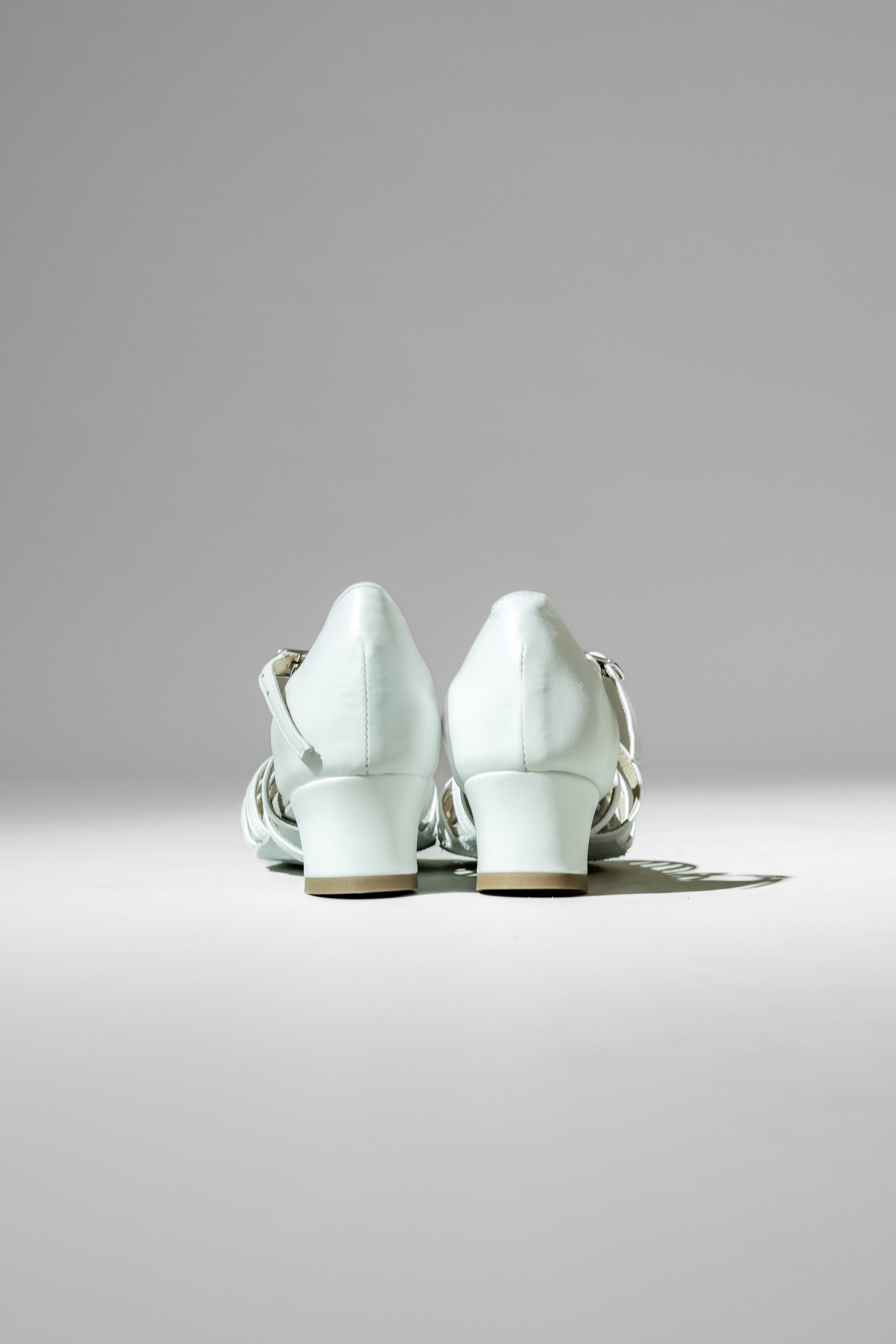 Scarpe da Ballo Latino Americano Bianche - Modello Regolamentare per Competizione