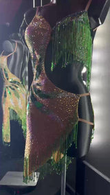 Abito Latino Emerald Mirage Couture