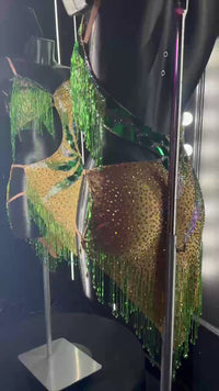 Abito Latino Emerald Mirage Couture