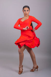 B2B - Divisa Regolamentare Latino Americano Donna – TELINI in Lycra Premium a Manica Lunga