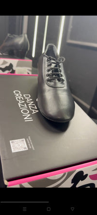 Scarpa da Ballo Uomo Prestige black 3 cm - Scarpa in pelle Made in Italy