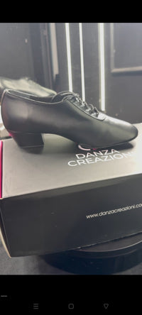 Scarpa da Ballo Uomo Prestige black 3 cm - Scarpa in pelle Made in Italy