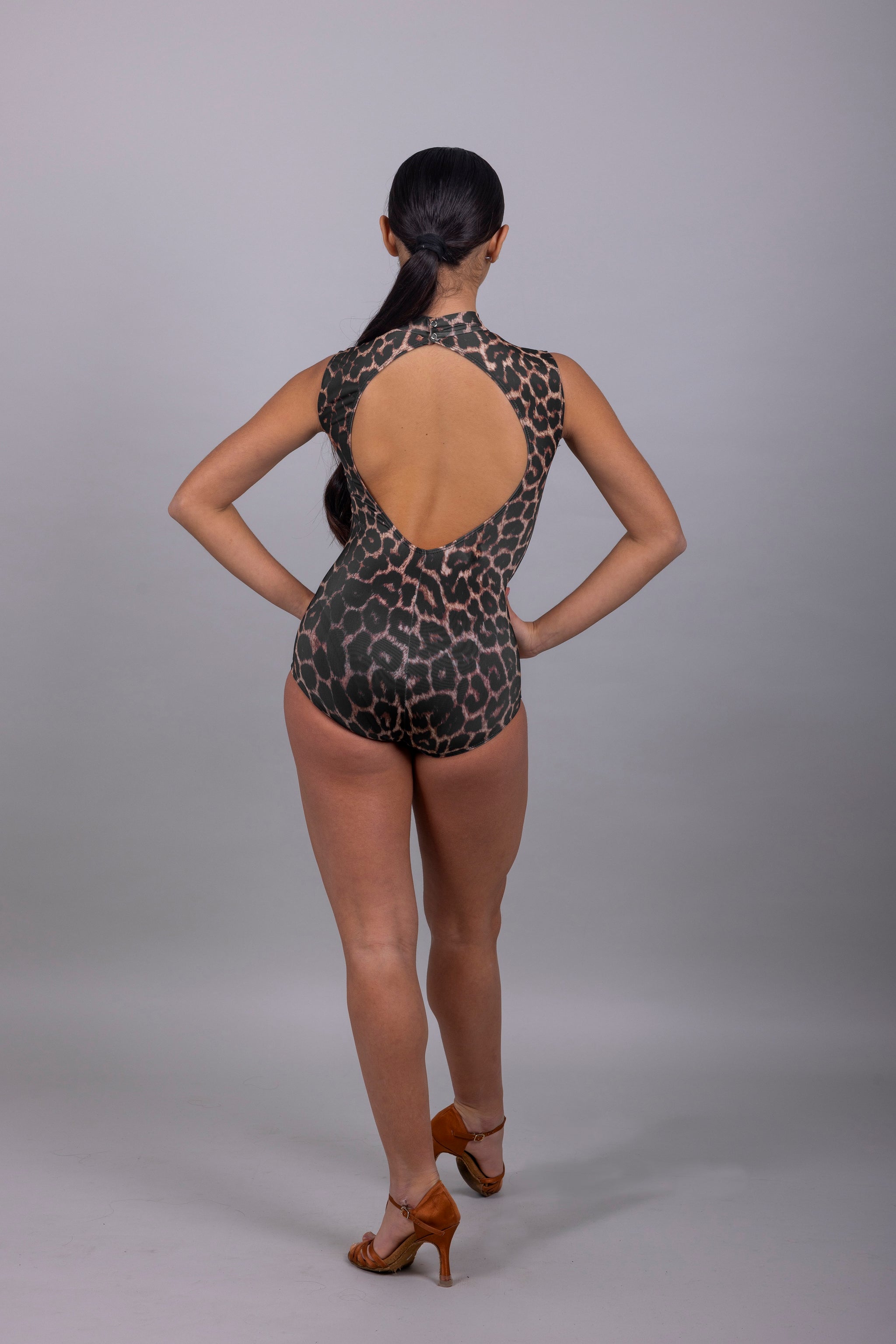Airam – Body Latino americano Girocollo con Schiena a Goccia