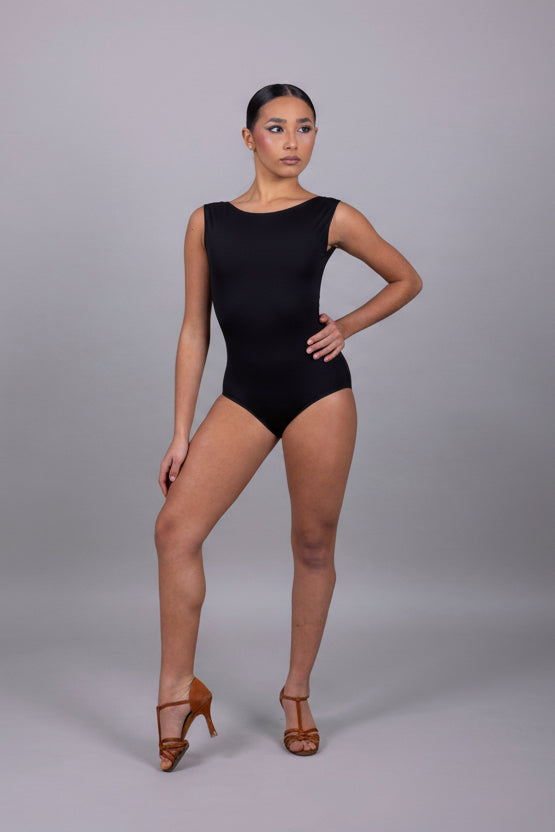 Body Latino americano Animalier / Nero – Scollo a barca