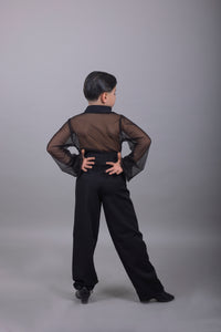 Camicia Latino americano Uomo Gara Mesh Elegance