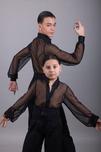 Camicia Latino americano Uomo Gara Mesh Elegance