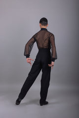 Camicia Latino americano Uomo Gara Mesh Elegance