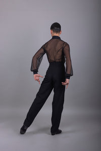 Camicia Latino americano Uomo Gara Mesh Elegance