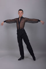Camicia Latino americano Uomo Gara Mesh Elegance