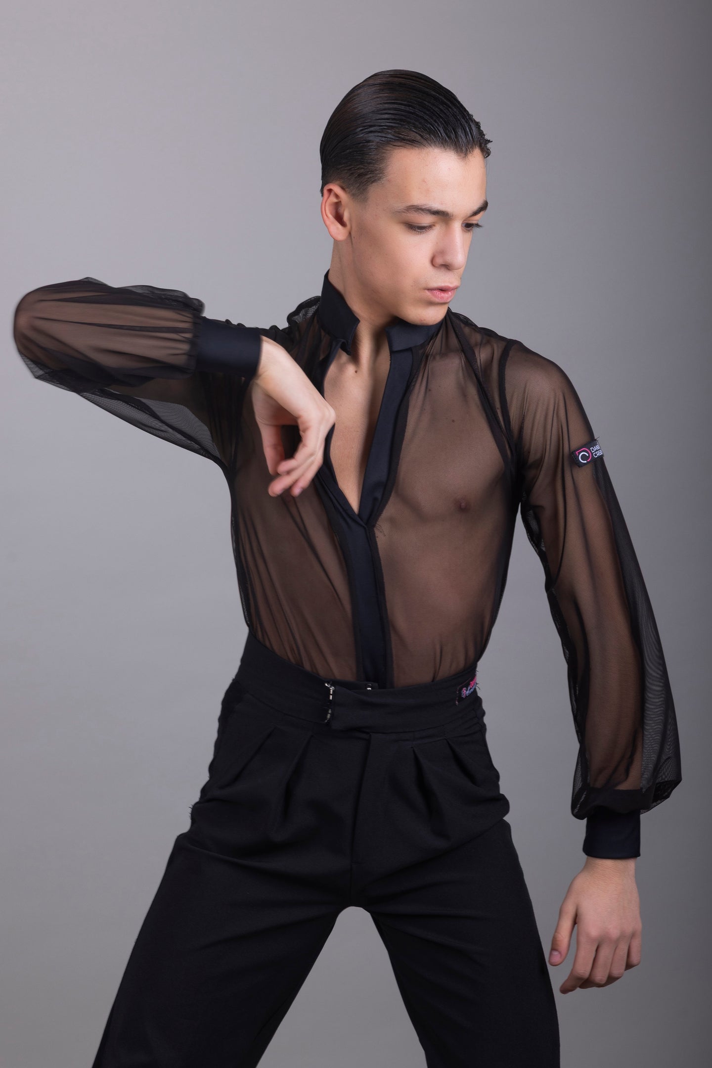 Camicia Latino americano Uomo Gara Mesh Elegance