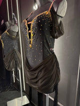 B2B - Abito Latino Donna con Strass Oro o Crystal AB – Eleganza e Movimento