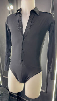 Camicia da Ballo Uomo a Body – Modello in Lycra Elasticizzata per Latino Americano